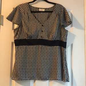 Ann Taylor Loft Patterned Blouse